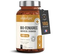 Gélules de fenugrec bio - 2250 mg par portion, 180 capsules pour 60 jours. Formule végétalienne, sans additifs ni ingrédients artificiels