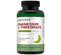 Gélules de L-thréonate de magnésium 1800 mg - 120 gélules - Complément de magnésium à haute absorption - Forme biodisponible pour un sommeil réparateur et le soutien des fonctions cognitives