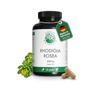 Gélules de Rhodiola Rosea - Haute dose : 600 mg par gélule - 4 mois d'approvisionnement (120 gélules) - Racine de rose - Green Naturals®