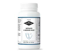 Gélules Détente & Bonne Nuit - Gélules Multi-Plantes Concentrées En Principes Actifs - My Cosmetik - Pillulier Petite Taille - 90 Gélules