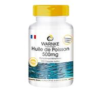 Gélules d'Huile de Poisson 500 mg - 250 gélules molles - 30% d'omega-3 (EPA et DHA) | Warnke Vitalstoffe - Qualité des pharmacies allemandes