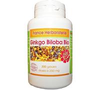 GELULES GINKGO-BILOBA 200 gélules dosées à 250 mg.