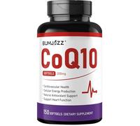 Gélules Molles de CoQ10 100mg Gel mou, 150 Gélules - Coenzyme Q10 sous forme d'Ubiquinone avec Vitamine E & Huile MCT, Soutien Antioxydant du Cœur, du Système Cardiovasculaire et des Mitochondries