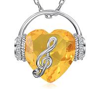 GELVTIC Collier en argent sterling pour femme, collier avec nœud infini, cercle, lune, étoile, soleil, flocon de neige, pendentif pour filles, Cristal, Zircone cubique