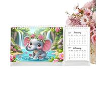 Gem Art Calendrier 2027-2028 24 mois décoratif sur pied