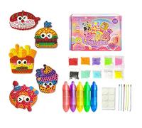 Gem Art Kit - Ensemble de Jouets Éducatifs Créatifs Porte-clés Fabrication de Dotting Craft | Maison, École, Fête butants, , Jouer, Amusement, Anniversaire, Art et Artisanat