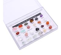 Gem Display Case - Crystal Stone 9.5cm, Divided Box, Secure Storage | 24 Compartments Visible Organization, Crystal Storage, Mineral Organizer For Collectibles, Meditation, Hobby, Gift