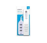 Gem Imports LTD ELE0460OB Hub USB 4 en 1 Blanc