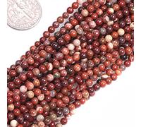 Gem-inside 3 mm rond Jaune Jade de perles Strand 38,1 cm 3mm 3mm Mixed-color Red Jasper