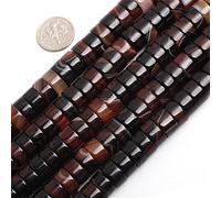 Gem-inside 8 x 12 mm Vert Perles d'agate pour la création de bijoux en perles intercalaires Pendentif Collier 38,1 cm 6x12mm 02