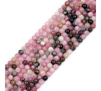 GEM-INSIDE CREATE YOUR OWN FASHION 5x9mm Perles en vrac de pierres précieuses rondes en tourmaline multicolore naturelle pour la fabrication de bijoux 15"