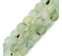 GEM-INSIDE CREATE YOUR OWN FASHION Perles rondes semi-précieuses naturelles forestières de 8 mm pour la fabrication de bijoux, bracelets, colliers, travaux manuels, 38,1 cm