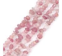 Gem-Inside Lot de 100 perles en quartz rose de forme libre pour fabrication de bijoux Fil de 38,1 cm x 8 mm
