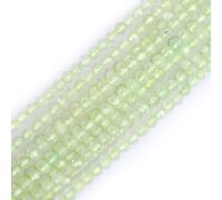 Gem-Inside Nouvelles perles rondes à facettes Huashow en jade néphrite naturelle de 2 mm, pierres précieuses semi-précieuses en vrac pour fabrication de bijoux, fil de 15 pouces (38 cm)