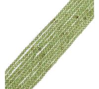 Gem-Inside Perles d'espacement à facettes de 2 mm en quartz péridot vert naturel pour la fabrication de bijoux Fil de 38,1 cm