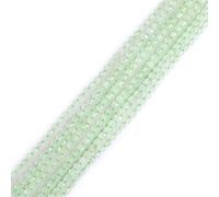 Gem-Inside Perles d'espacement à facettes en cristal véritable de prehnite vert naturel de 2 mm pour la fabrication de bijoux Fil de 38,1 cm
