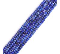Gem-Inside Perles d'espacement Heishi en pierre naturelle lapis-lazuli de 2 x 3 mm pour fabrication de bracelets, colliers, bijoux, projets d'artisanat - Fil de 38,1 cm