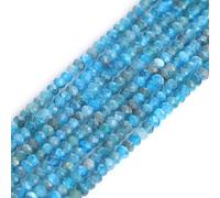 Gem-Inside Perles d'espacement Heishi en pierre précieuse naturelle Apatite naturelle pour fabrication de bracelets, colliers, bijoux, projets d'artisanat - Fil de 38,1 cm