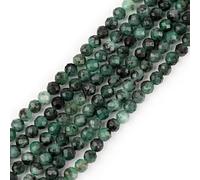 GEM-Inside Petites perles d'espacement rondes à facettes en quartz naturel de qualité AA de 3 mm pour la fabrication de bijoux, bracelets, boucles d'oreilles, breloques, fil complet de 38,1 cm