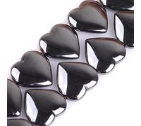 Gem-inside rond Bleu métallique revêtu Perles d'hématite Perles d'agate pour la création de bijoux en perles Gem Courroie Apprêt Accessoires Mèche 38,1 cm 20mm 20mm Side Way