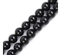 Gem-inside rond lisse Noir Agate Perles Strand 38,1 cm Taille : 2 mm 3 mm 4 mm 6 mm 8 mm 10 mm 12 mm 14 mm 16 mm 18 mm 20 mm 20mm 20mm/Black