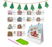 Gem Peintre Calendrier 2026, Gem Art Peinture 2026 Calendrier de Bureau - Articles de fête pour Voyage Fête Appartement Dortoir Bureau Maison