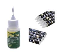 Gem-Tac Flacon de colle à strass avec pointe de précision pour travaux manuels, fabrication de cartes, bijoux avec 1 crayon de cire gratuit 10 ml