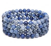 Gemaltic Healing Crystal Wrap Bracelet Collier - Perles de 6 mm, 63,5 cm (Sodalite)