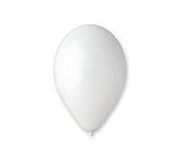 Gemar BA19100/BLANC Sachet de 100 Ballons Standard, Blanc, Taille Unique