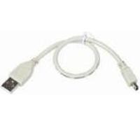 Gembird 0.3m USB 2.0 A/mini-USB M, 0.3 m, USB A, Micro-USB A, USB 2.0, Mâle/Mâle, Gris