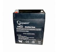 Gembird 12V, 5Ah - Batteries système UPS (5Ah, acide de plomb scellé (VRLA), 5 Ah, 12 V, 1,6 kg, 90 mm, 106 mm) Noir