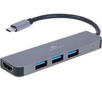 gembird 3-Port USB Typ-C 2-in-1 Kombi Adapter (Hub+HDMI)