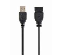 Gembird 3m USB 2.0 A M/FM câble USB USB A Noir