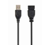 Gembird 3m USB 2.0 A M/FM câble USB USB A Noir