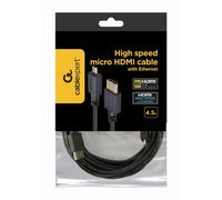 Gembird 4.5m HDMI-M/micro HDMI-M câble HDMI 4,5 m HDMI Type A (Standard) HDMI Type D (Micro) Noir