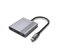 Gembird A-CM-COMBO3-04 USB Type-C 3-in-1 multi-port adapter (2x USB port + 2x HDMI + PD) space grey