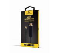 Gembird A-CM-HDMIM-01 câble vidéo et adaptateur 2 m USB Type-C HDMI Noir