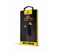 Gembird A-CM-HDMIM-02 câble vidéo et adaptateur 2 m USB Type-C HDMI Noir