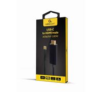 Cablexpert - Câble adaptateur - 24 pin USB-C mâle pour HDMI mâle - 2 m - noir - Prise en charge de l'Ultra HD 4K