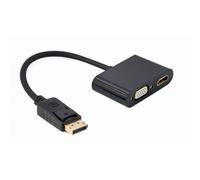 Gembird A-dpm-hdmifvgaf-01 Câble Displayport 0,1 M Noir