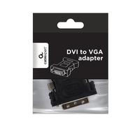 Gembird Adaptateur DVI vers VGA A-DVI-VGA-BK DVI mâle vers VGA 15 broches vis moletées Noir
