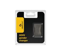 Gembird A-HDMI-FF Adaptateur HDMI Femelle-Femelle Noir, 29x24x12mm, 12g. Connecteur HDMI vers HDMI. Dimensions emballage: 70x100x10mm, 34g.