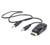 Gembird A-HDMI-VGA-02 changeur de genre de câble VGA (D-Sub) Noir