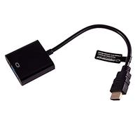 Gembird A-HDMI-VGA-04 Adaptateur et connecteur de câbles Noir - Adaptateurs et connecteurs de câbles (HDMI, VGA, Male Connector/Female Connector, 15 m, Noir)