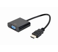 Gembird A-HDMI-VGA-04 câble vidéo et adaptateur 0,15 m VGA (D-Sub) HDMI Type A (Standard) Noir