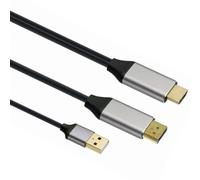 Gembird A-HDMIM-DPM-01, 2 m, HDMI type A (standard), DisplayPort, Mâle, Femelle, Droit