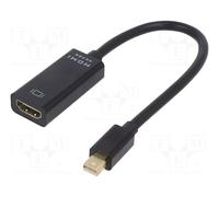 Gembird Adaptateur Mini DisplayPort mâle vers HDMI femelle A-MDPM-HDMIF4K-01 4K 30Hz 0,15 m Noir