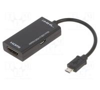 Adaptateur Micro USB vers HDMI A-MHL-002 Noir