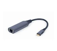 Gembird A-USB3C-LAN-01 station d'accueil USB 3.2 Gen 1 (3.1 Gen 1) Type-C Noir, Gris