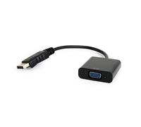 Gembird AB-DPM-VGAF-02 câble vidéo et adaptateur VGA (D-Sub) DisplayPort Noir